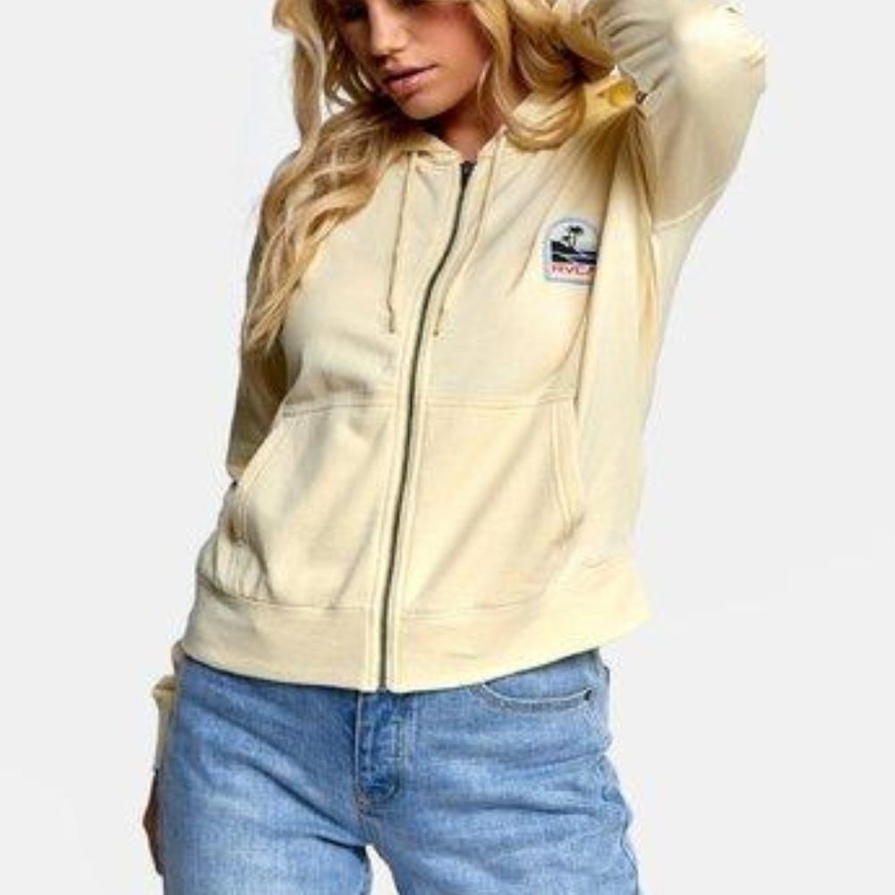 RVCA WOMENS SWEATSHIRT VISTA ZIP HOODIE